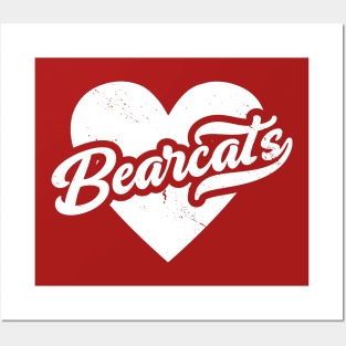 Vintage Bearcats School Spirit // High School Football Mascot // Go Bearcats Posters and Art